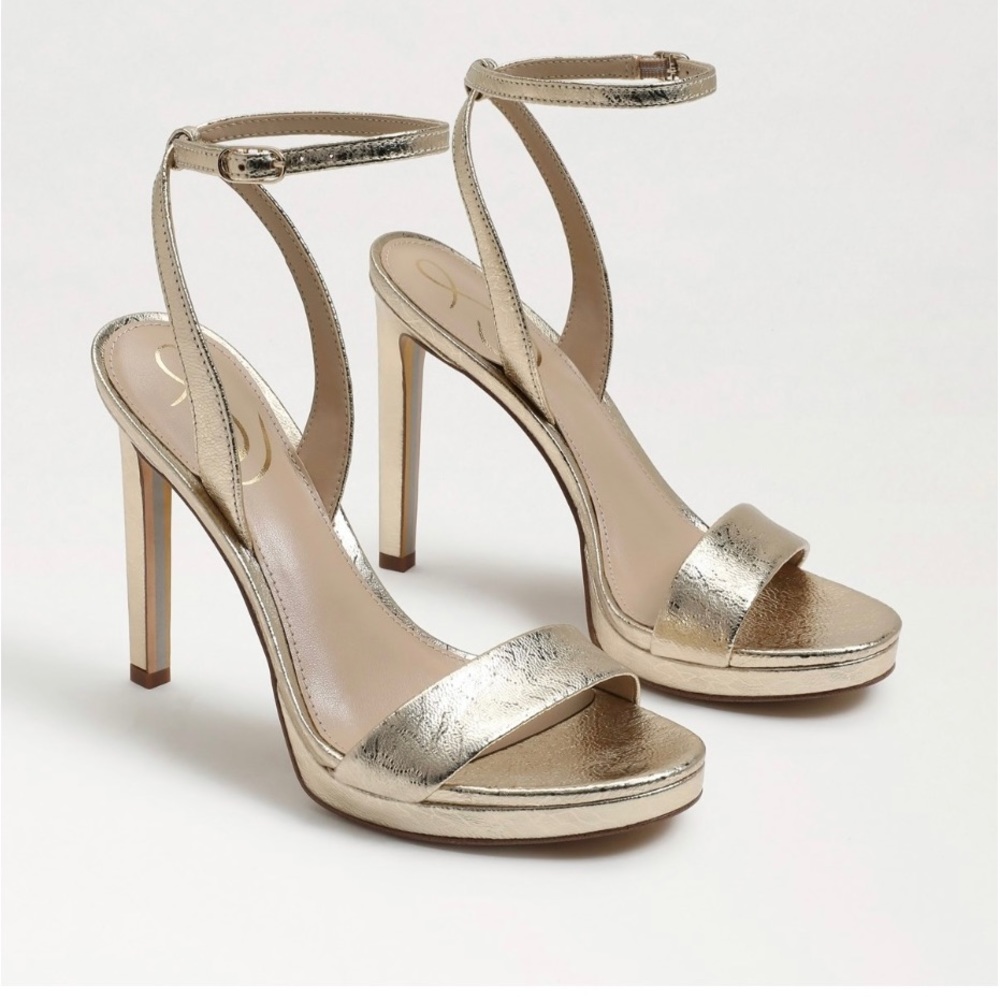 Sam Edelman Jade Heels- Gold Leaf